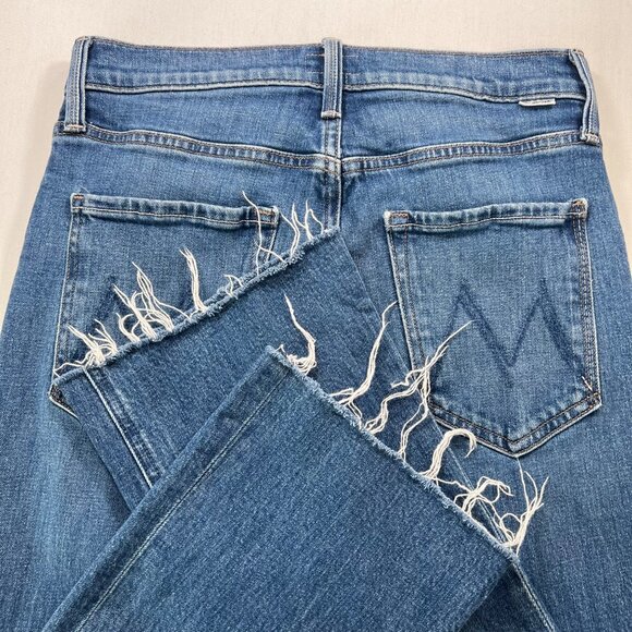 Mother The Tripper Ankle Fray Jeans in Nature Touch Base Size 27 - Picture 12 of 12